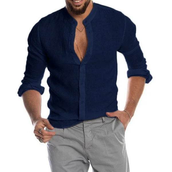 Man Shirts Summer Shirts Men Shirt for Man for Men Clothes Men's Clothes Party Shirts Long Sleeve Shirt - AIAZ