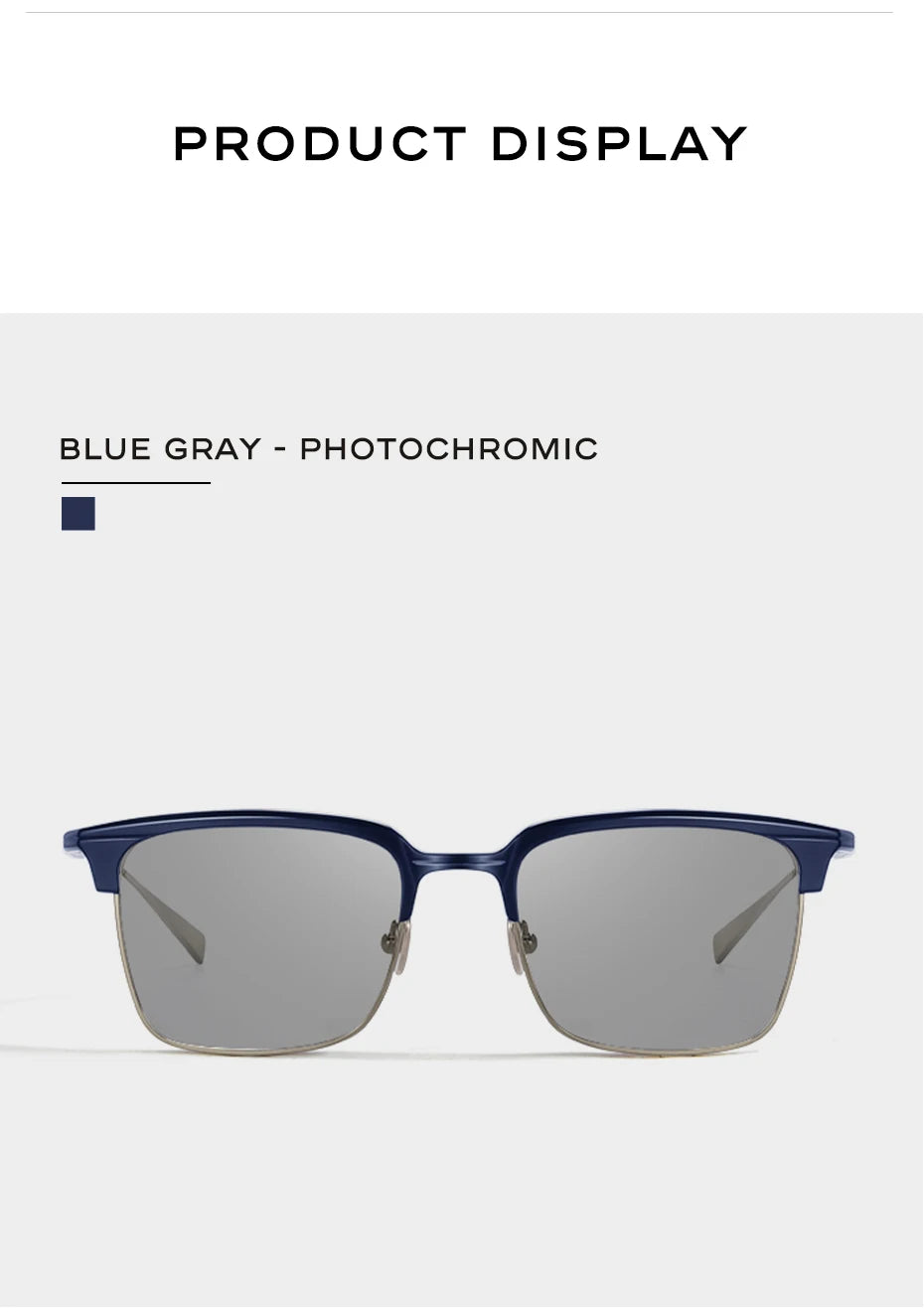 CAPONI Polarized Sunglasses For Men Fashion Pure Ttanium Eyewear Retro Trendy Brand Design Sun Glasses for Driving Shades BS1905