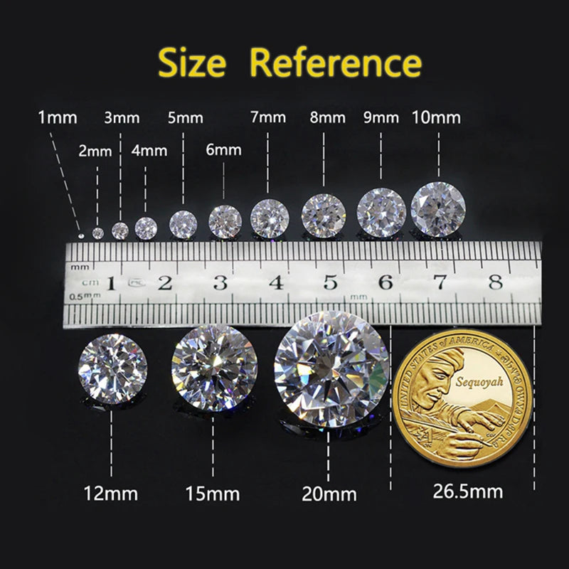 EWYA Luxury Bubble 2/3mm D Color Full Moissanite Tennis Necklace for Women S925 Silver Plated 18K Diamond Neck Chain Necklaces