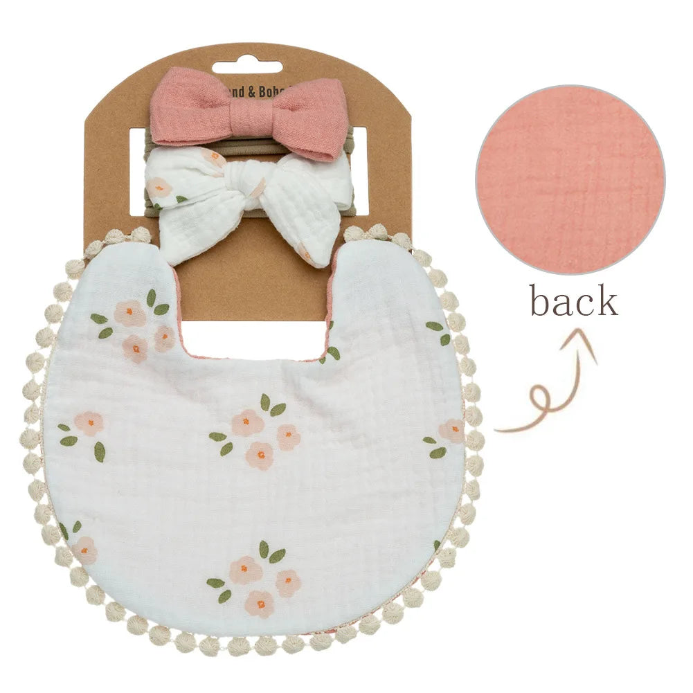 Personalized Custom name Embroidered Newborn letter Nursery Baby Bibs burp cloth suit Cotton Gifts for Boy Girl  ﻿