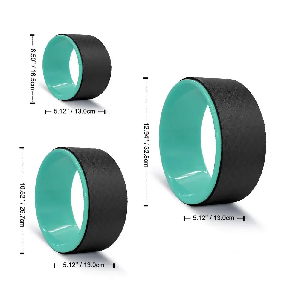 Hot Sell Fitness Gym Eco Cork Roller Yoga Wheel Set of 3 for Back Pain Relief