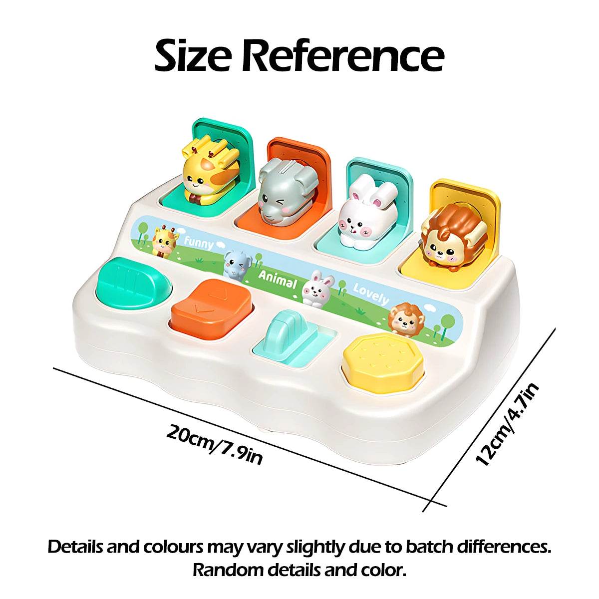 Montessori Pop up Animal Toys and Learning Boxes - Enhance Logic and Motor Skills, Suitable for Children's Birthday Gifts - AIAZ