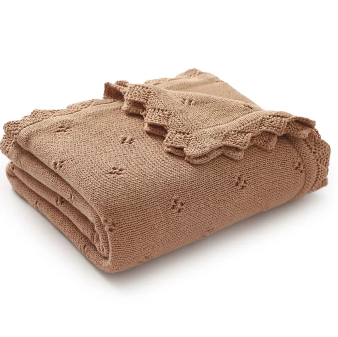 Knitted Baby Blanket Newborn Swaddle Wrap Blankets For Boys Girls 100% Cotton Soft Infant Receiving Blanket Crib Quilt Stuff