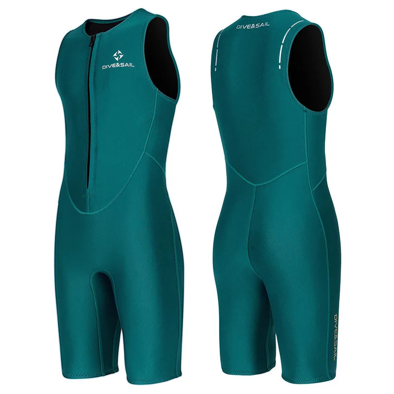 2MM Diving Pants Sunscreen Cold Proof Warm Men Women Neoprene Diving Vest Sleeveless Wetsuit Top Surfing Snorkeling