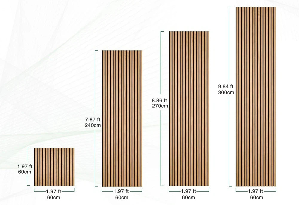 Product on E-commerce Platform Wooden Sound-absorbing Board Upgraded Wood Slat Wall Panels 60x240cm Acoustic Panel