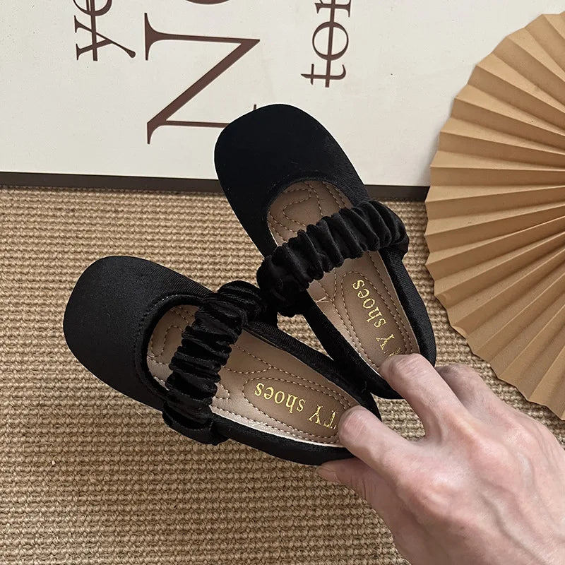 New 2025 Fashion Baby Girls Princess Band Shoes Shallow Velvet Infant Toddler Children Slip on Dance Shoes Soft Sole Flat Shoes