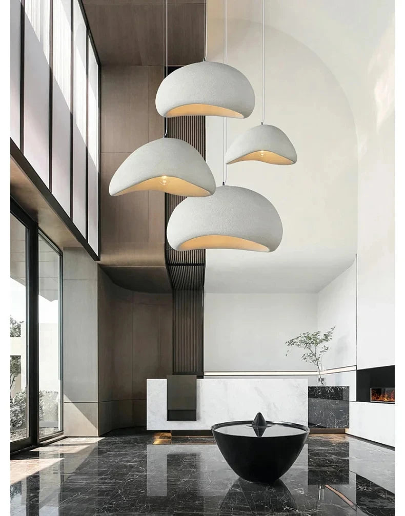 Japanese Wabi Sabi Chandelier Modern LED Pendant Light for Dining Living Room Bedroom Bar Designer Homestay E27 Hanghing Lamp