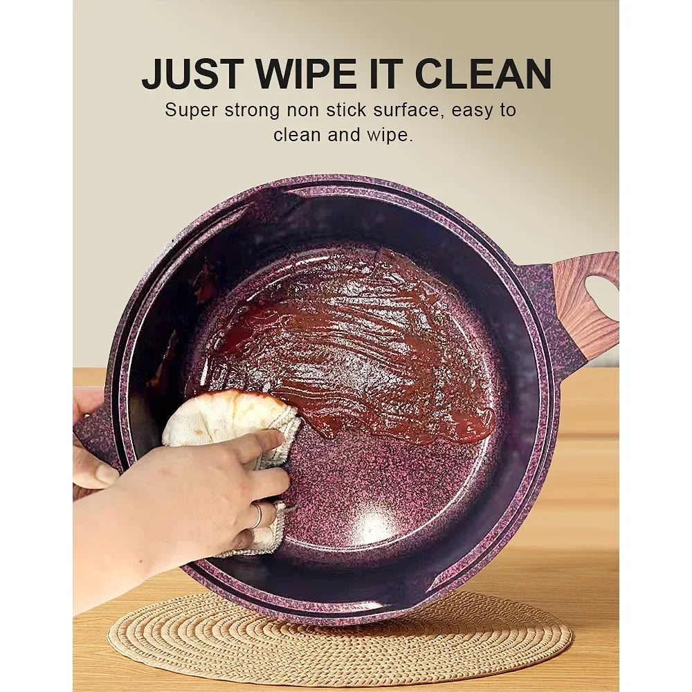 Donnor Ceramic Non Stick Pans Ceramic Casserole Stockpot Set with Lid Procook Stock Pot 15pcs Cookware for Braising