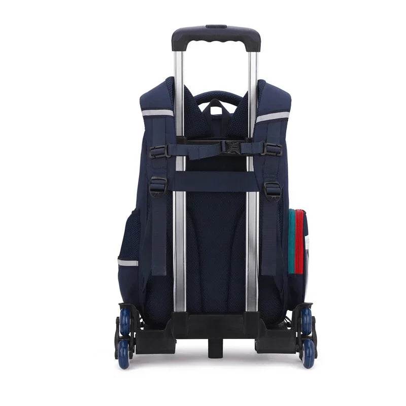 Rolling Backpacks for Primary School Children Trolley School Student Backpack Wheeled Bag Back To School Backpacks with Wheels - AIAZ
