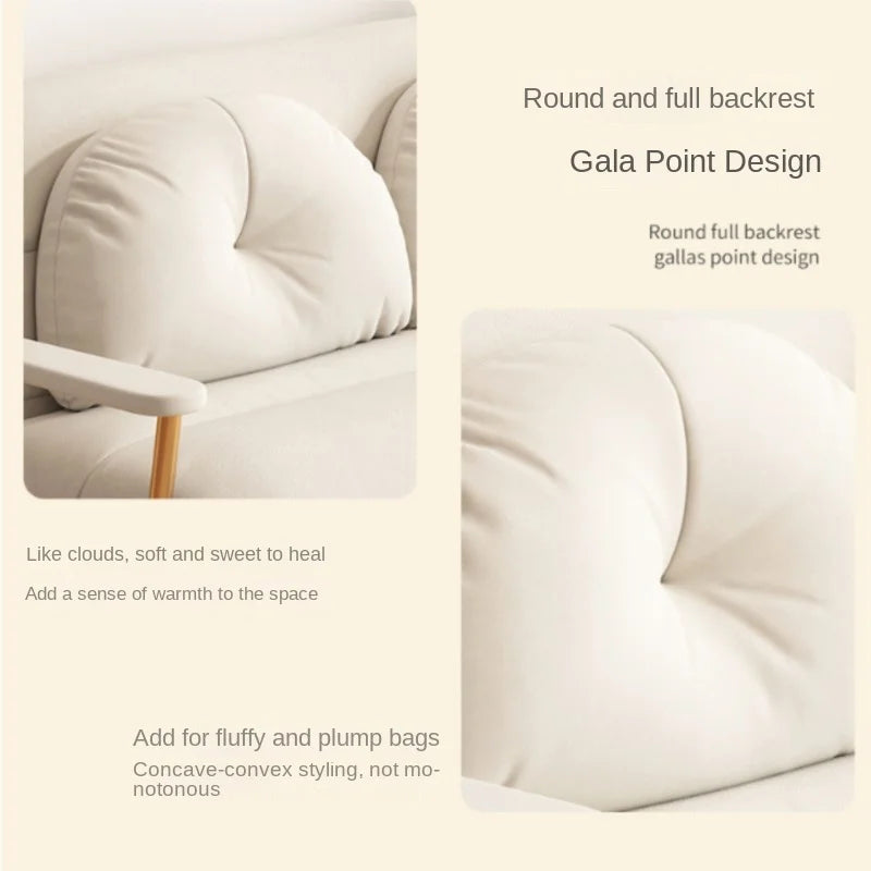 Folding Sofa Bed Dual Use Single Small Unit Balcony Living Room Multi Functional Clouding Stretching Relaxing Sofa Two Seat