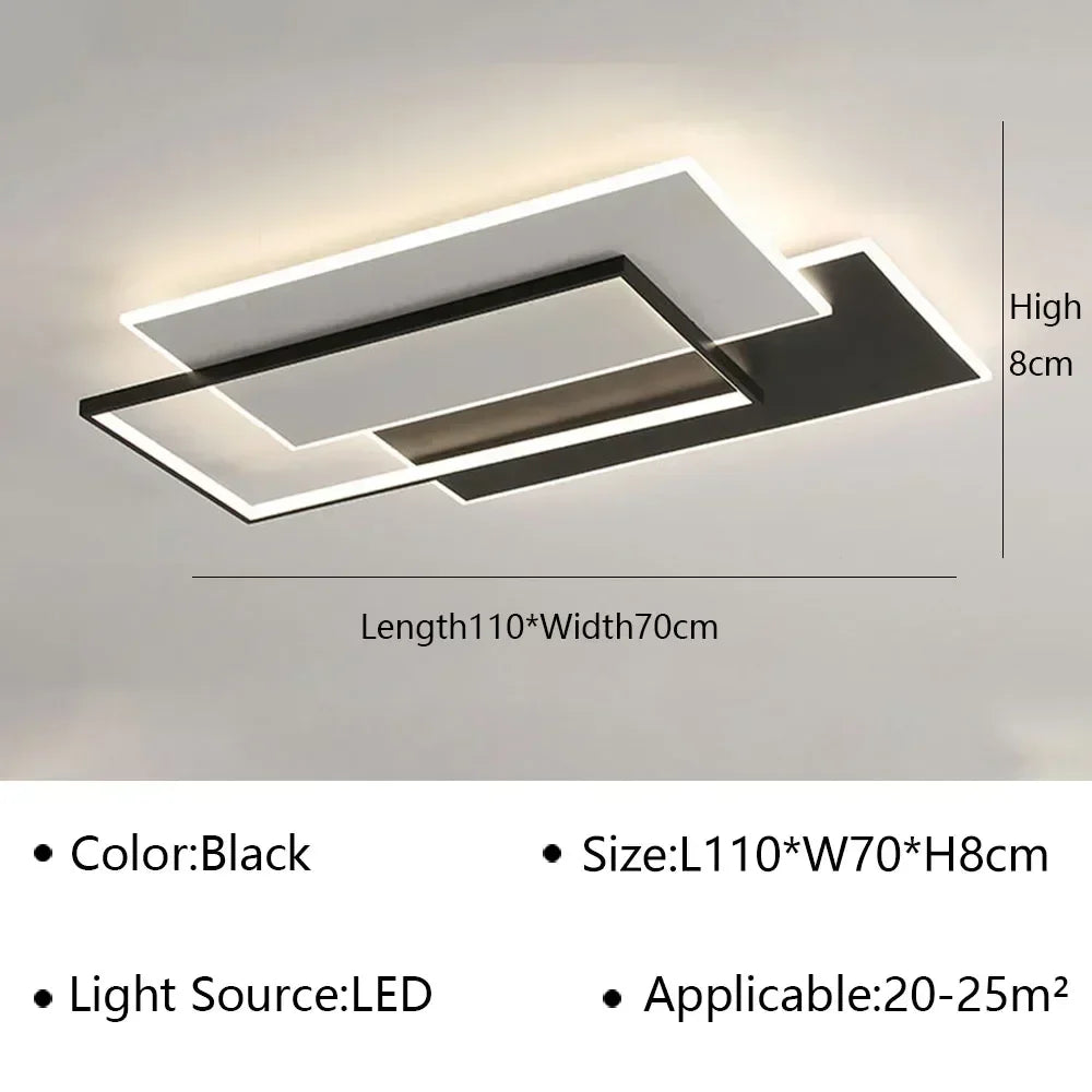 Modern LED Ceiling Lamps Simplicity for Living Room Decor Bedroom Lights Nordic Kitchen Home Decor Indoor Lighting Fixture