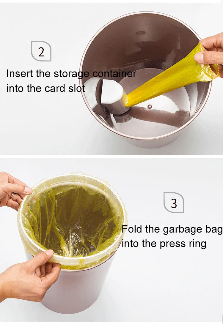 Golden Paper Holder Wall-mounted Toilet Brush Plastic Creative Toilet Paper Box Nordic Trash Can Waste Bins Bathroom Accessories