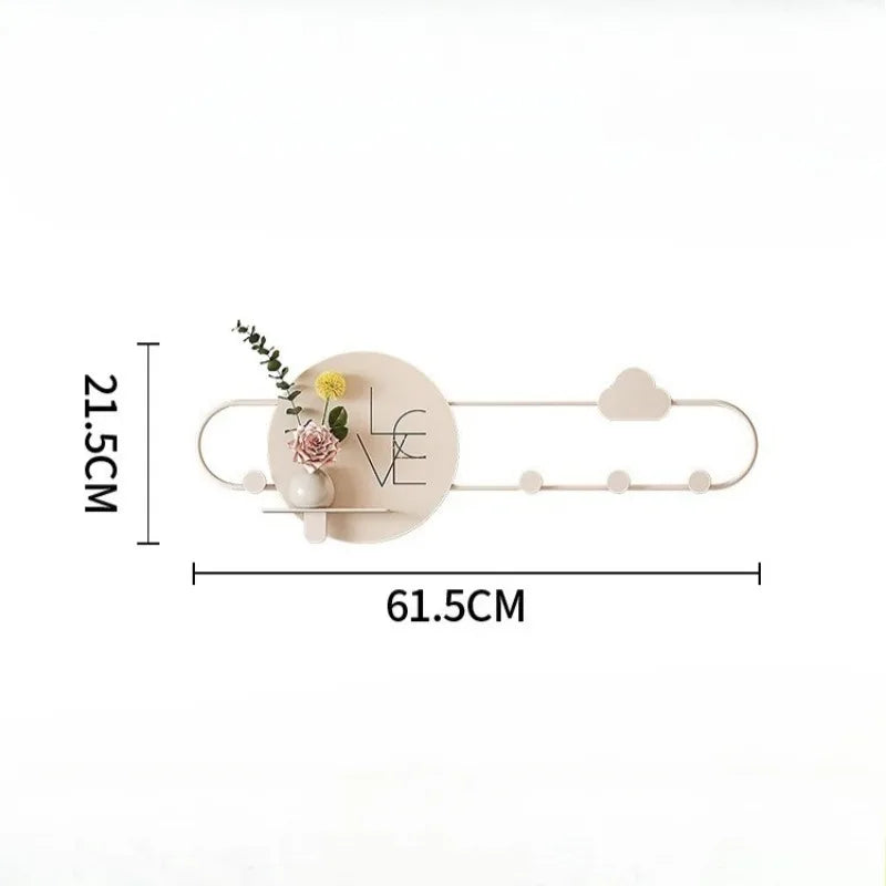 Iron Wall Hanging Grind Smooth Coat Hanger Hooks Hat Organization Creative Door Hanger Storage Rust-proof Home Storage