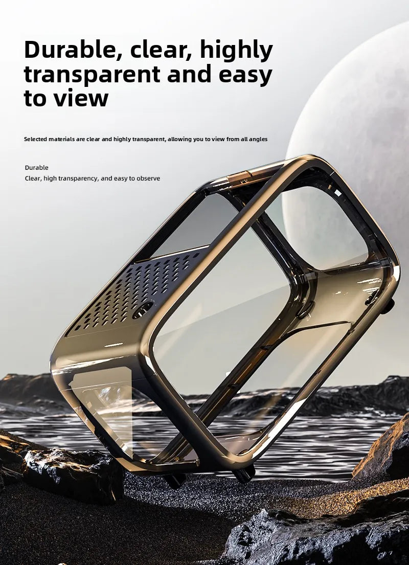 Creative Aquarium Fish Tank Ecological Landscape Set Integrated Filtration Oxygen Generation Machine Transparent Turtle Tank