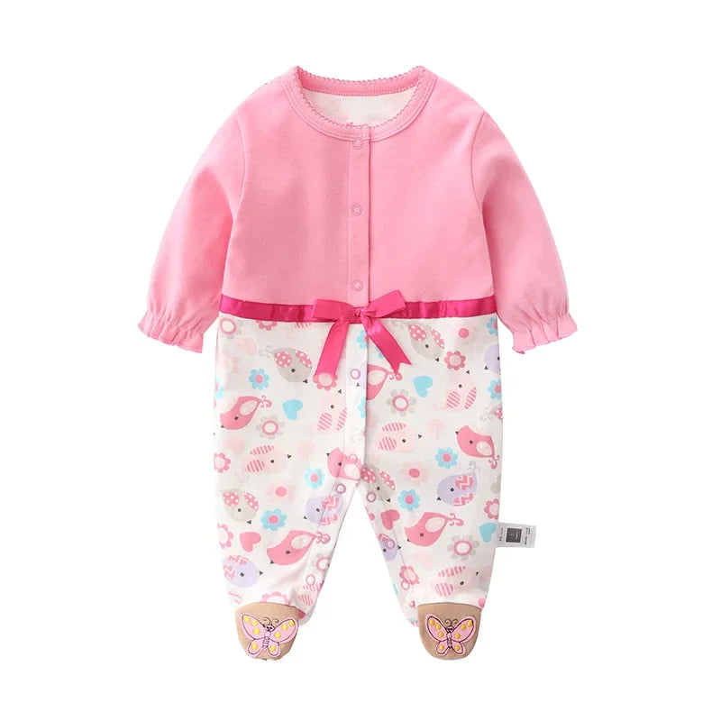 Newborn Baby Clothes Spring Baby Romper Princess style girls Sleepsuit Girl Sleepwear One-pieces Jumpsuit Baby Clothing Jumpsuit