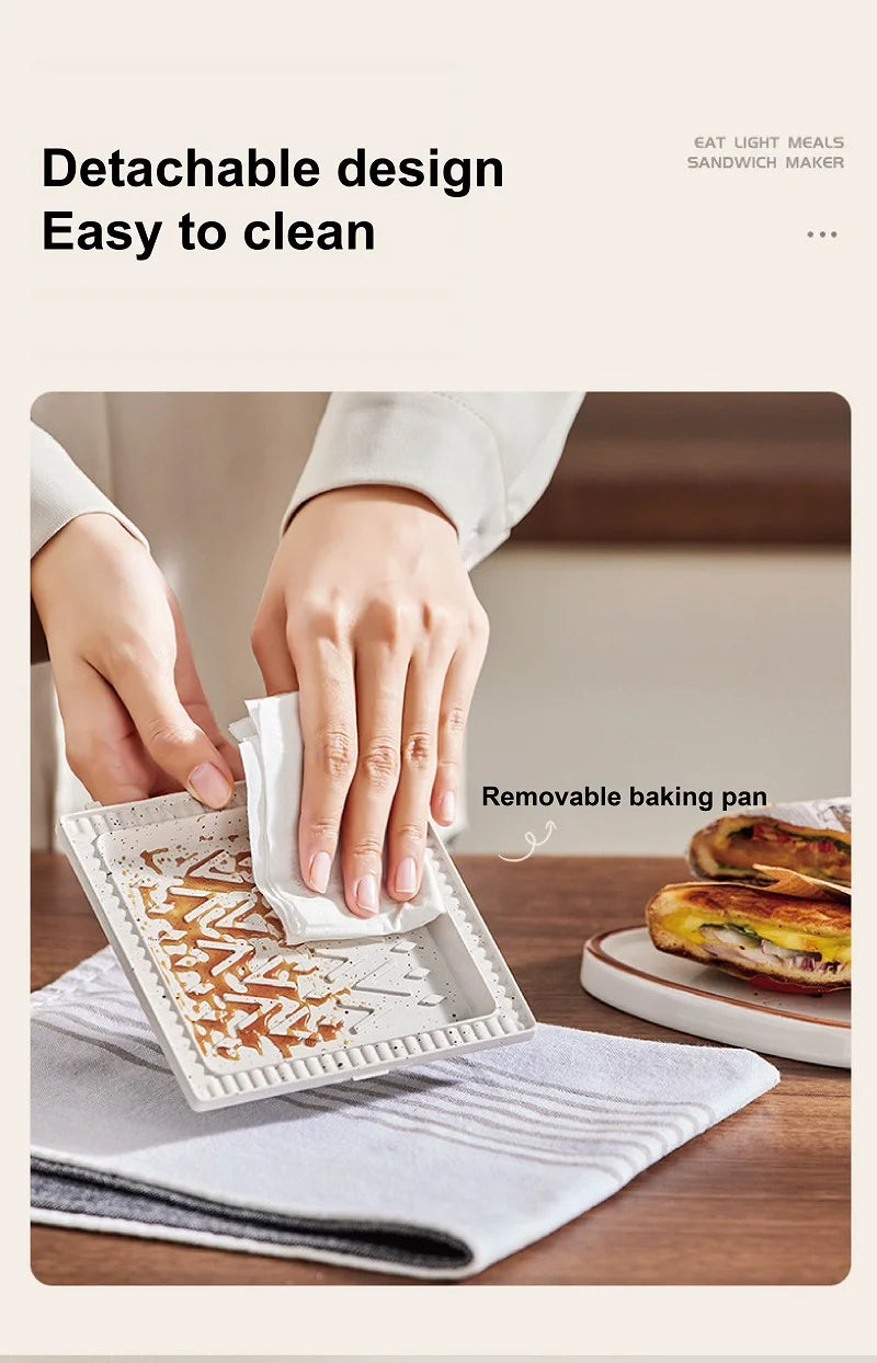 600W Electric Sandwich Machine Waffle Maker Home Toaster Multifunctional Breakfast Machine Takoyaki Pancake Donut Toast Press