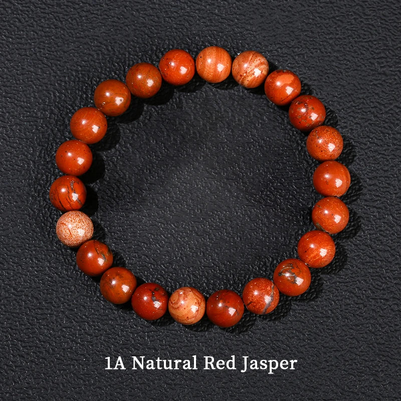 JD Natural Stone Lapis Lazuli Rock Quartz Amethyst Beads Bracelet for Women Men Reiki Healing Strand Bracelet Energy Jewelry