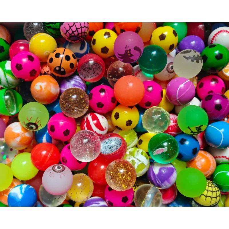 10/20/50Pcs Bouncy Ball Toys Kids Birthday Party Favors Gifts for Guests Rubber Bouncing Ball Pinata Goody Bag Fillers Prizes - AIAZ