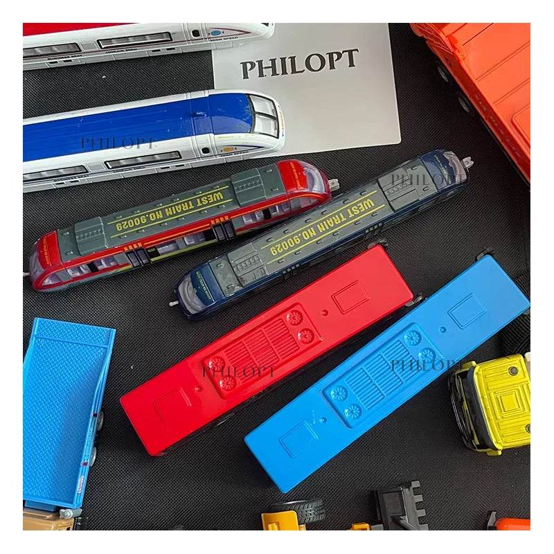 Simulation Alloy Metal High Speed Rail Diecast Train Toy Model Educational Toys Boys Children Train Alloy Model Car Toys Gift - AIAZ