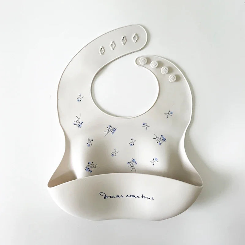 1PC Baby Lunch Apron Toddler Silicone Bibs Baby Kids Girl Boys Waterproof Saliva Cartoon Feeding Bib baby Silicone Bib Aprons