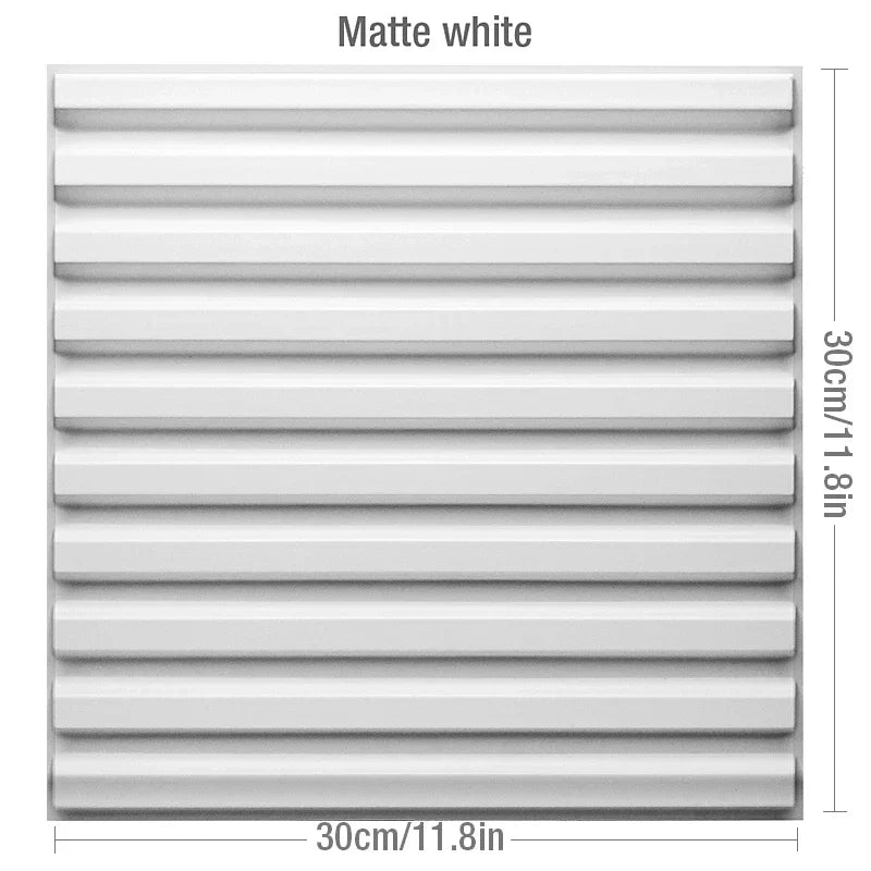12 Pcs 30cm 3D wall sticker decorative ceiling living room Wood grain wallpaper waterproof 3D Wall panel bathroom kitchen Hotel