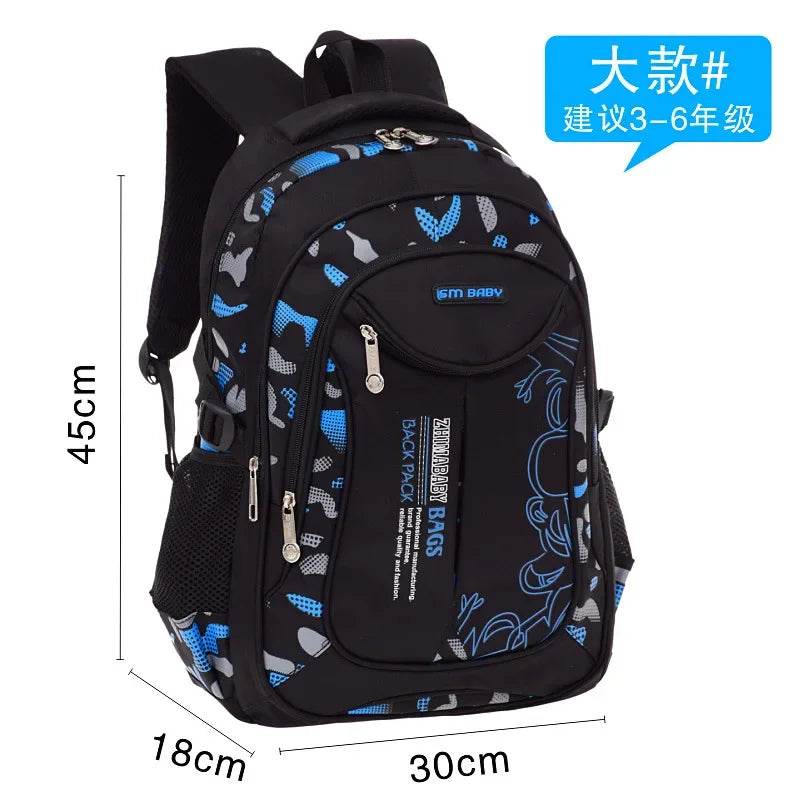 Kids backpack children School Bags For Boys orthopedic school Backpack Waterproof Primary Schoolbag book bag mochila infantil - AIAZ