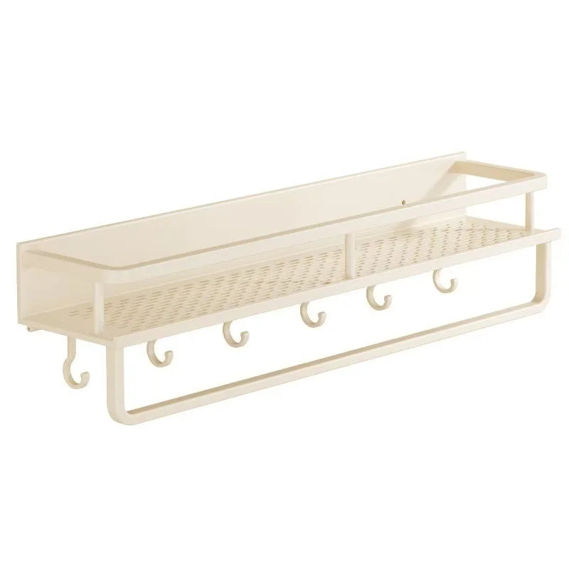 No Need To Drill Suction Cup Bathroom Storage Rack, Wall-mounted Oganizing Rack Cosmetic Storage Rack, Kitchen Storage Rack