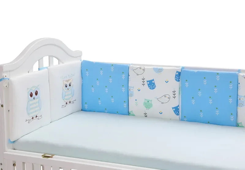 Baby Bed Protector Crib Bumper Pads 6Pcs/Set Baby Bed Bumper Kids Safety Bed Around Cotton Blend Crib Anti-collision Anti-fall