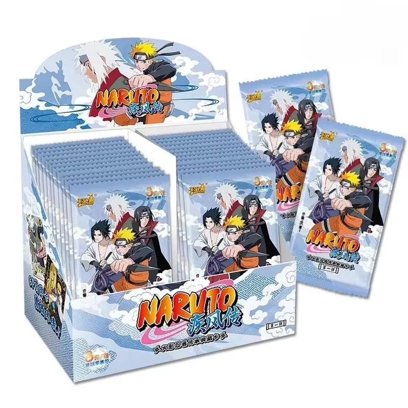 KAYOU Genuine Naruto Cards Box Anime Figure Card Booster Pack Sasuke Collection Flash Card Toy Birthday Christmas Gift for Kids - AIAZ