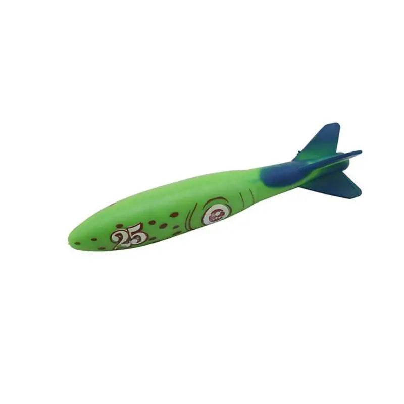 1/3PCS Torpedo Rocket Throwing Toy Swimming Pool Diving Games Children Underwater Stick - AIAZ