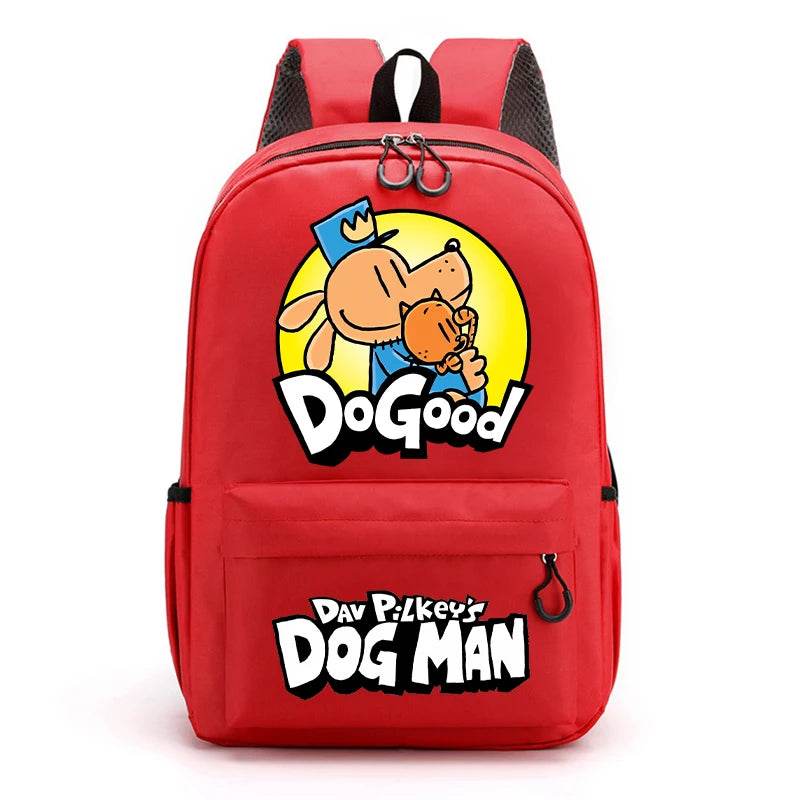 New Dog Man Kids Backpacks Boys Large-capacity School Backpack Cute Cartoon School Bags Children School Supplies Birthday Gifts - AIAZ