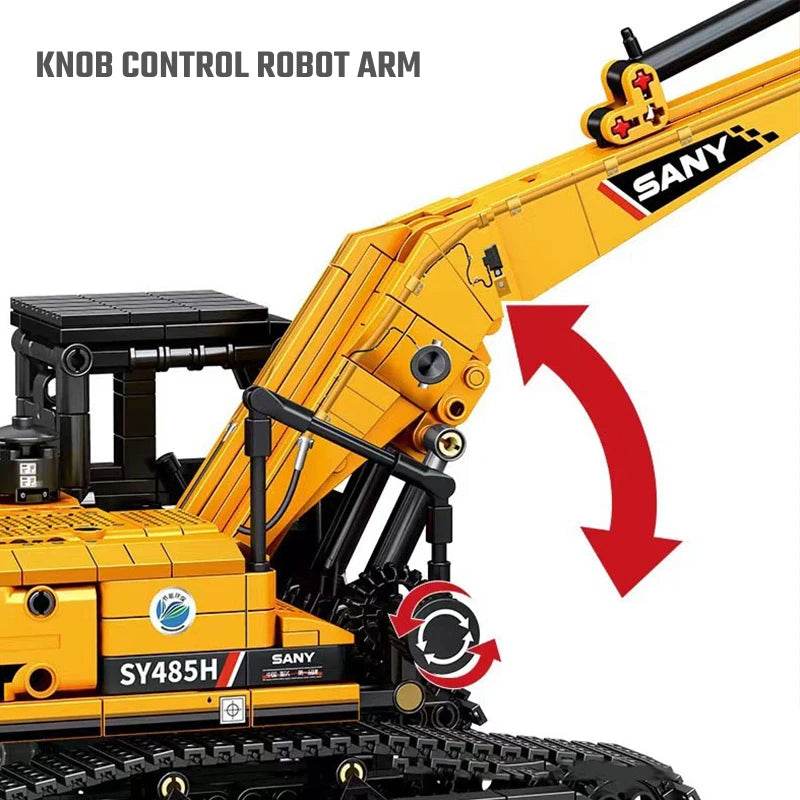 SEMBO BLOCK 1022pcs Excavator Models Building Blocks MOC City Construction Engineering Vehicle Bricks Educational Toys Boys Gift - AIAZ