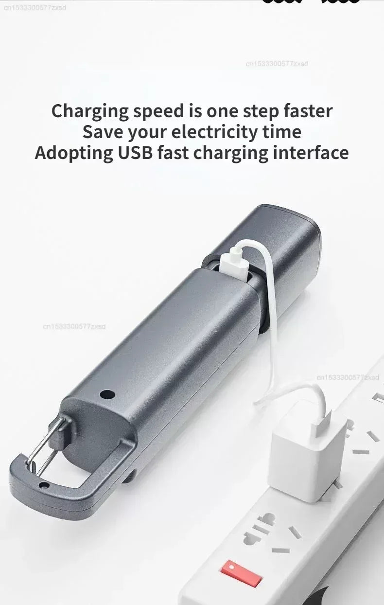 Xiaomi Outdoor Flashlight Portable Strong Light Variable Focus with Floodlight Side Lights Long Range Rechargeable Flashlight