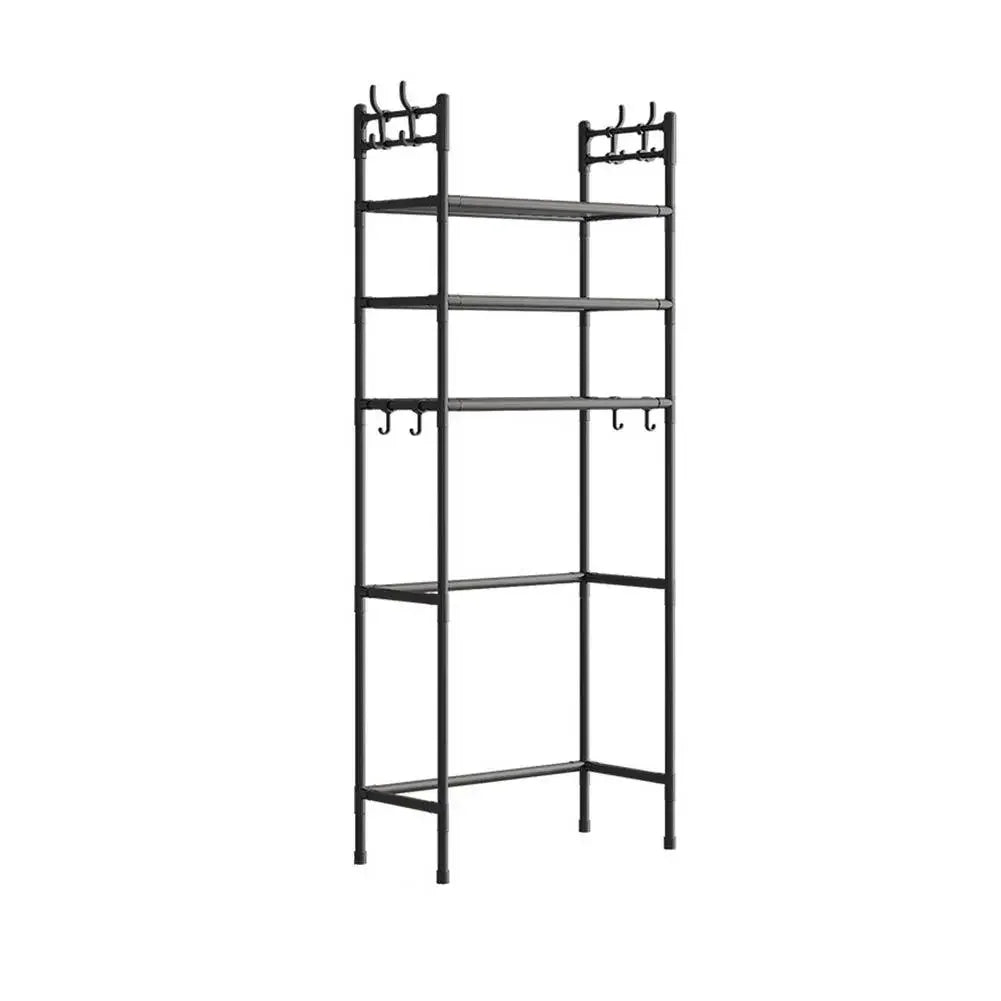 Over The Toilet Storage Space Saver Metal Bathroom Perforated Multi Rack Functional Bathroom Non Storage Shelves Y3E8