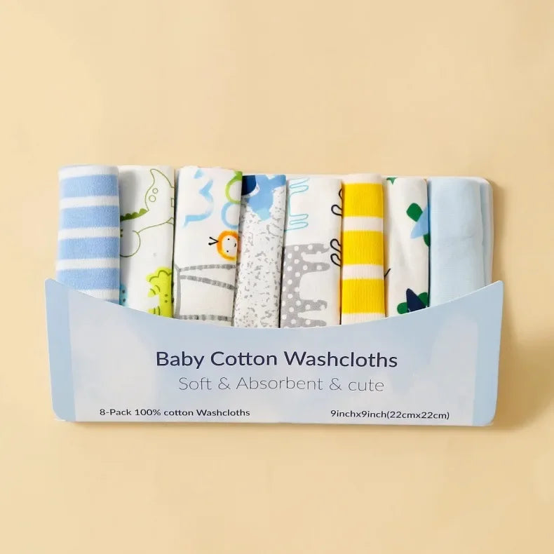 5/8 Pcs Cotton Newborn Baby Towels Set Saliva Towel Nursing Towel Baby Boys Girls Bebe Toalha Washcloth Handkerchief Cloth Wipes