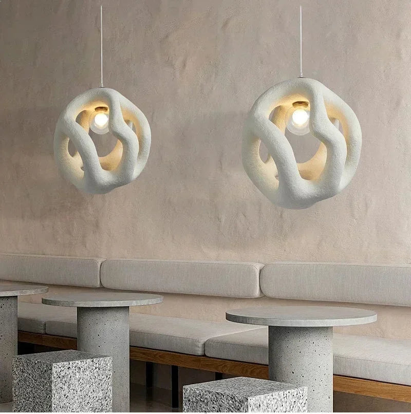 Wabi Sabi Style Restaurant Pendant Light Single Head Small Pendant Light Designer Living Room Sofa Light Study Counter Lighting