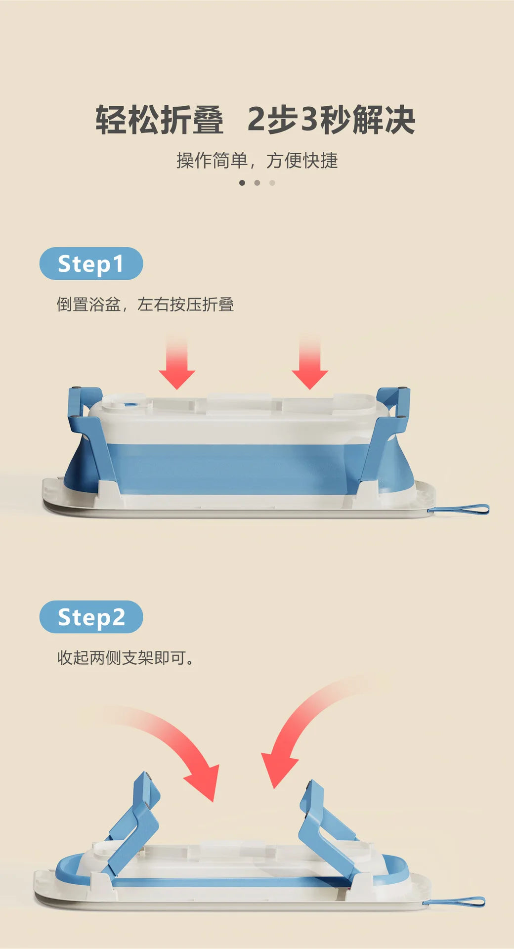 Children's Folding Bathtub Household Portable Baby Bathtub Sitting and Lying Neonatal Large Bath Bucket Baby Bath Bucket Set