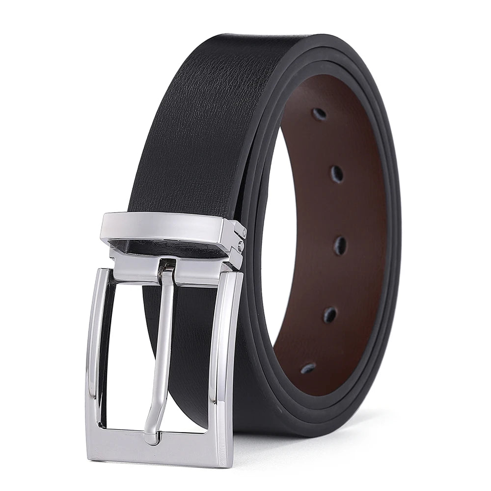 Pin Buckle Cowskin Belts for Men High Quality Men's Leather Belt Designer Strap Male Fashion Luxury Brand Waist Accessories