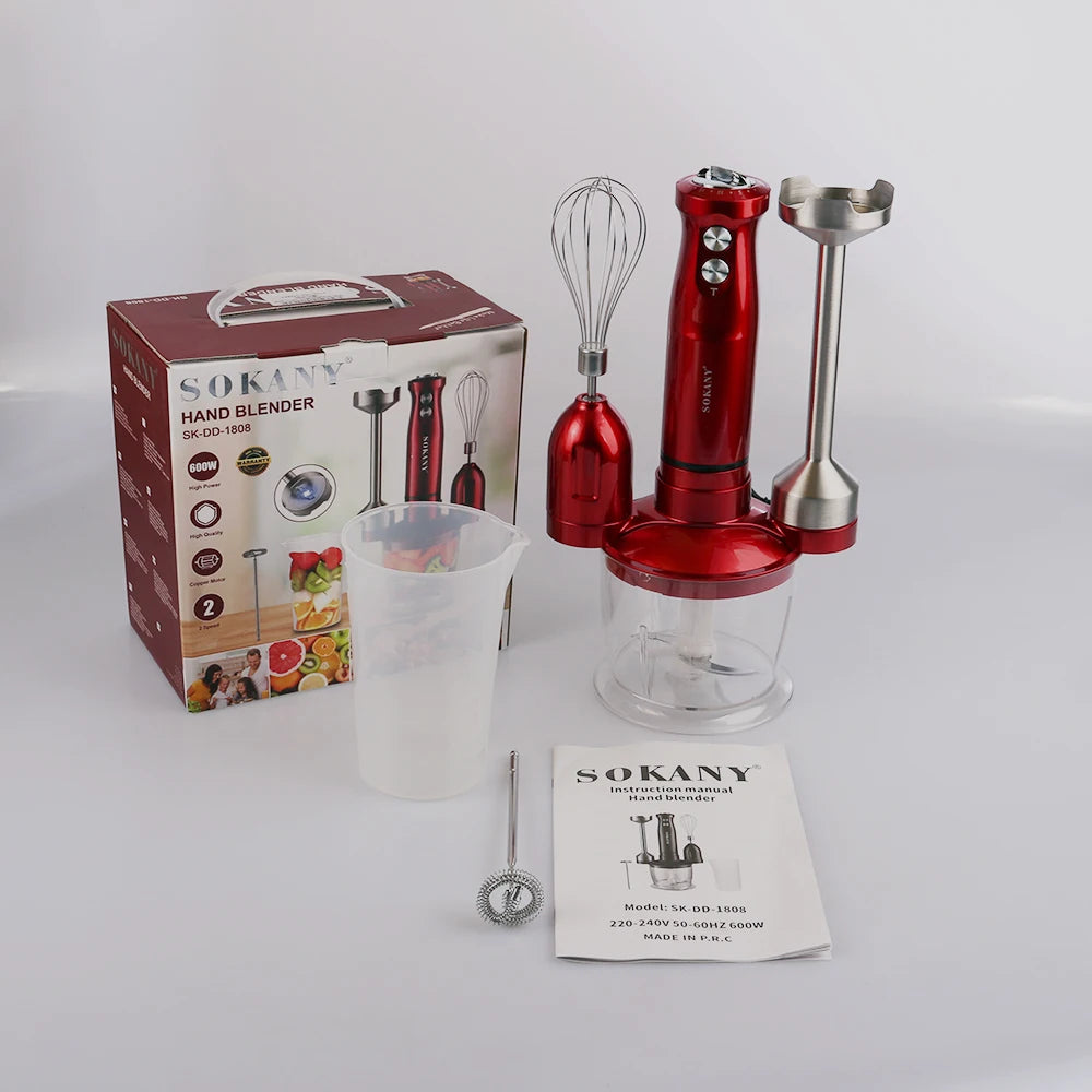 Kitchen Multifunctional Household Handheld Electric Mixer Cooking Stick Blender Is Suitable for Garlic, Flour, and Egg Beating