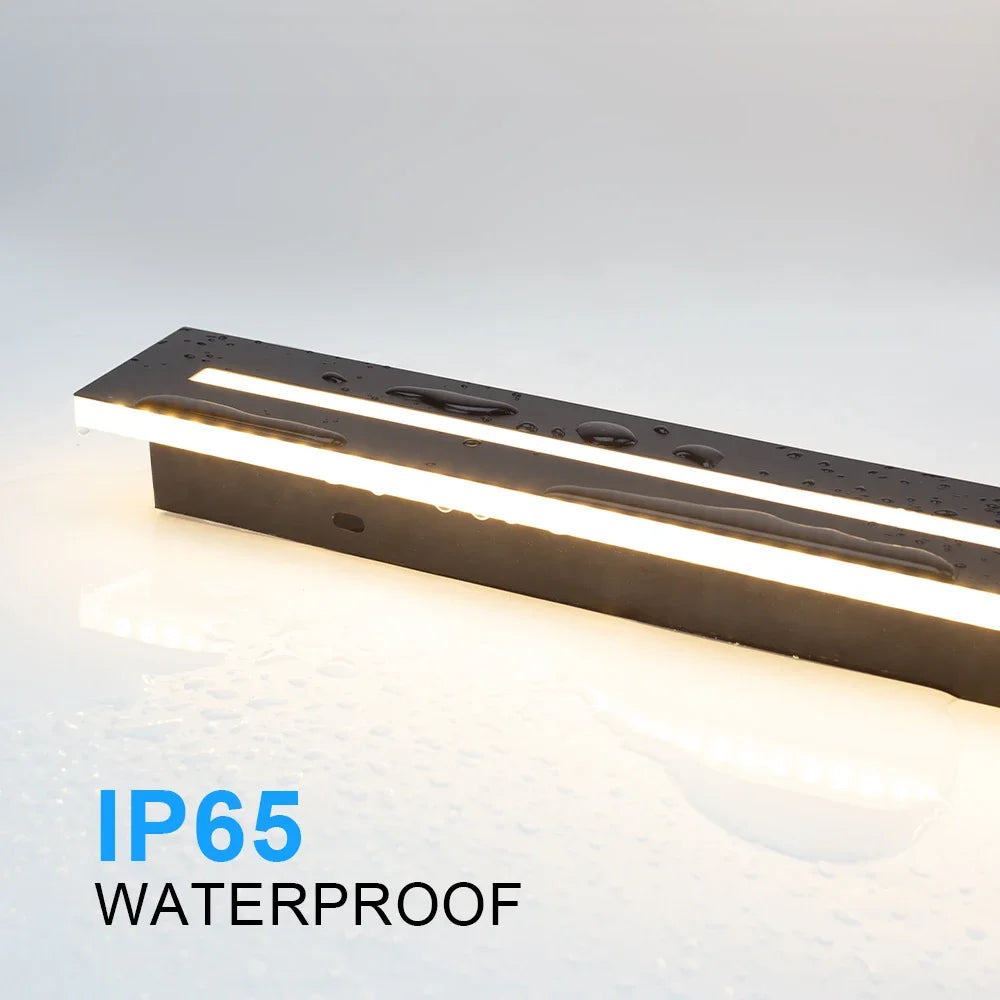 Waterproof IP65LED long wall lamp garden lamp decorative outdoor lighting AC85-265V wall lamp Shoaire exterior wall lamp
