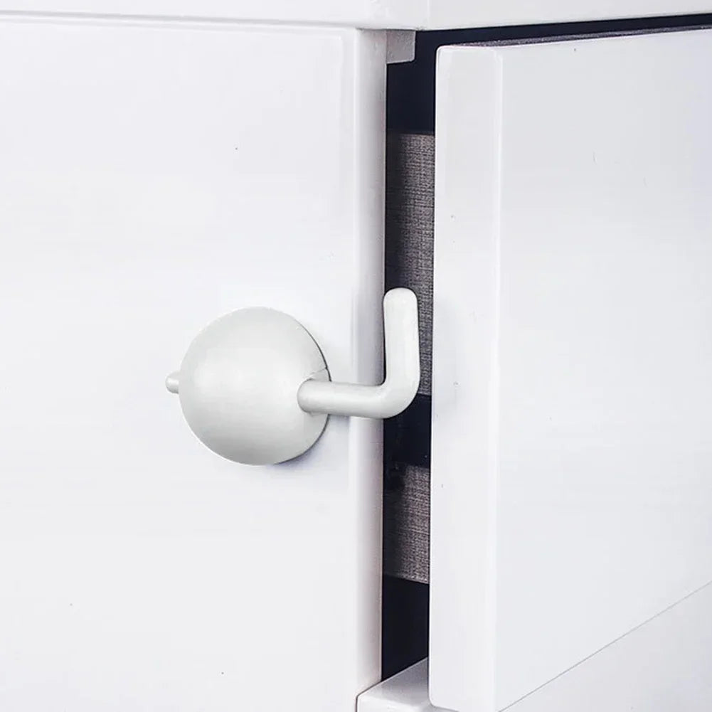 Safety Cabinet Multifunctional 1/2/3pc Baby Safety Lock Anti-Pinch Hand Children Door Drawer Locks Security Refrigerator Buckle