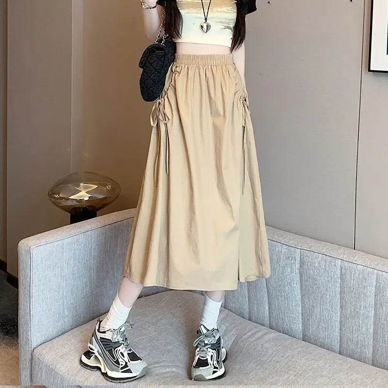 Skirts For Women Chubby Woman Skirt Drawstring Cargo New In Cheap Stylish Chic And Elegant Offer Aesthetic Hot Clothing Sales V - AIAZ