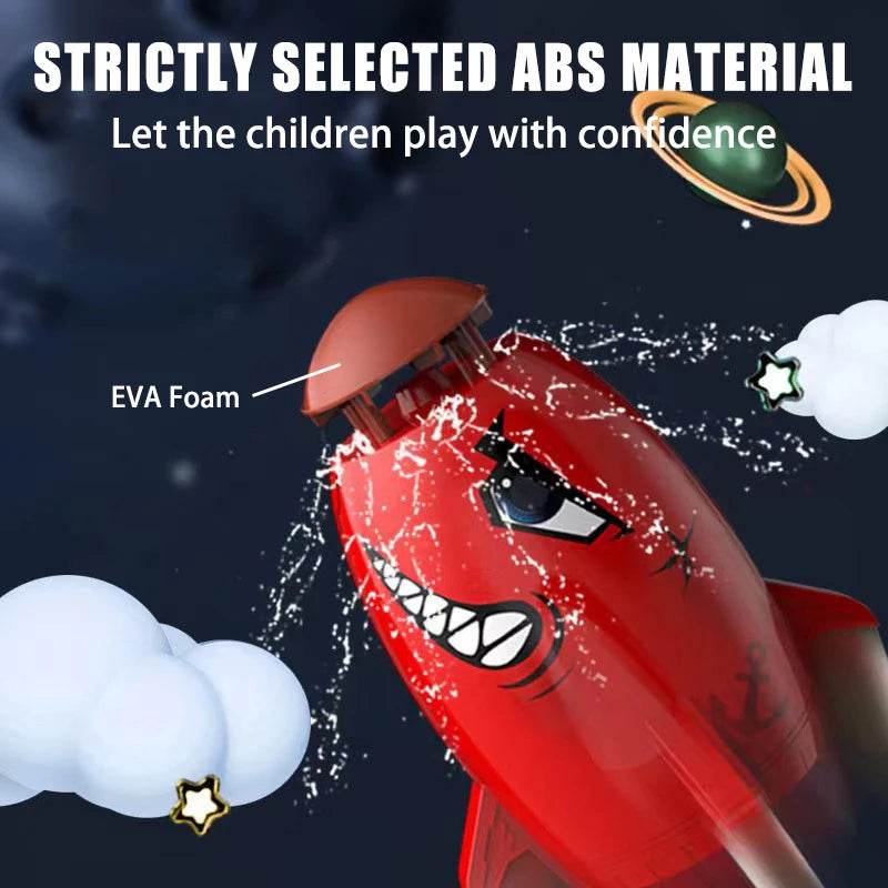Water Pressure Lift Sprinkler Toy Fun Interaction In Garden Lawn Water Spray Toys for Kids Rocket Launcher Toys Outdoor Rocket - AIAZ