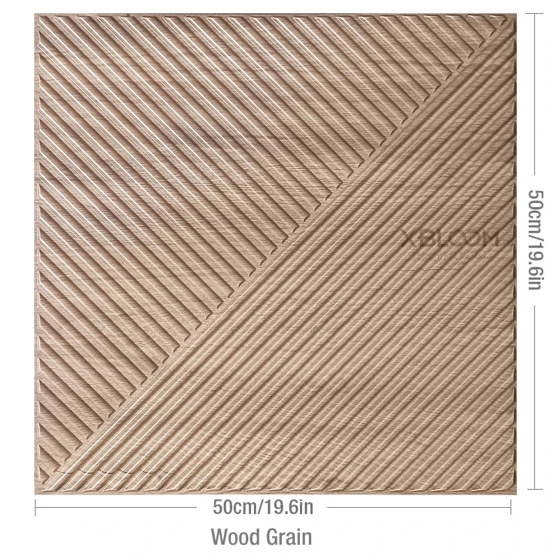 4pcs 50x50cm  Premium 3D Wave Wall panel Stripe Wallpaper PVC Wall Decor Living Room Bedroom Office Decor TV Background 9 sold