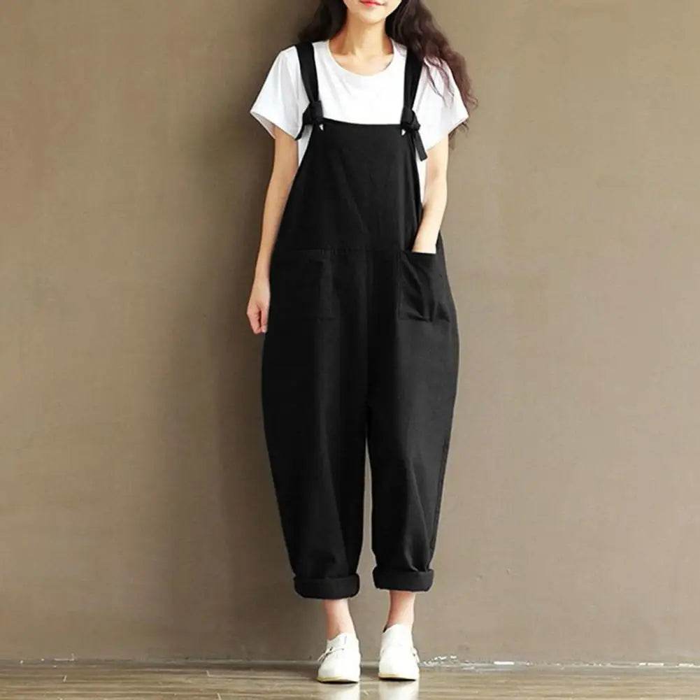 Special Women Jumpsuits Portable Casual Suspenders Skin-friendly Straps Design Jumpsuits for Dating - AIAZ
