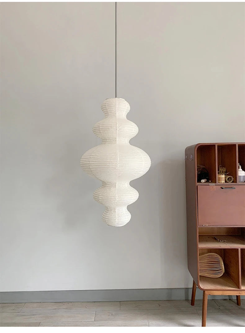 Janpanese Akari Rice Paper Lamp modern Noguchi Yong Pendant Lamp Living Room Bedroom Corner Designer Light