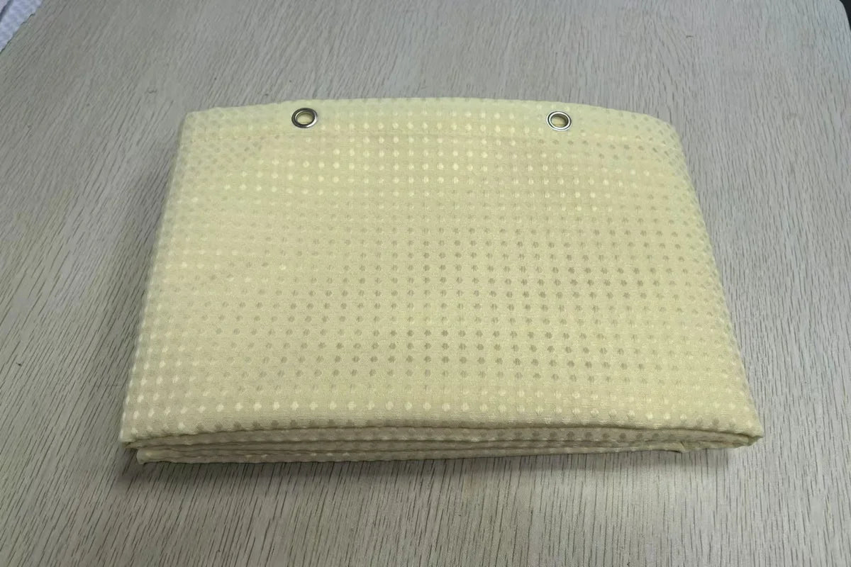 Minghe Fabric Shower Curtain,Heavy Duty Cloth Bathroom Shower Curtain,Polyester Shower Curtain Waffle 230 gsm