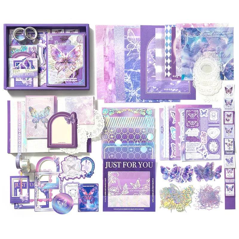 165 Pcs Vintage Handbook Gift Boxes, School Student Reward Small Gifts, Children's Gifts, Scrapbooking Supplies, Stationery Set - AIAZ