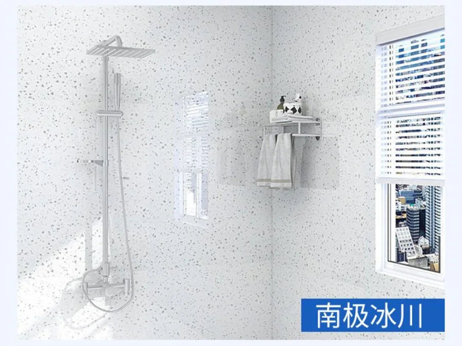 20 Meters Adhesive Wallpaper Bathroom Waterproof Stickers Toilet Wall Renovation Formaldehyde-Free Kitchen Decor Wall Stickers