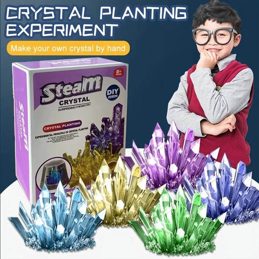 Crystal planting experiments, Science and education toys, DIY growable crystals, Color Random, Christmas/Halloween/New year - AIAZ